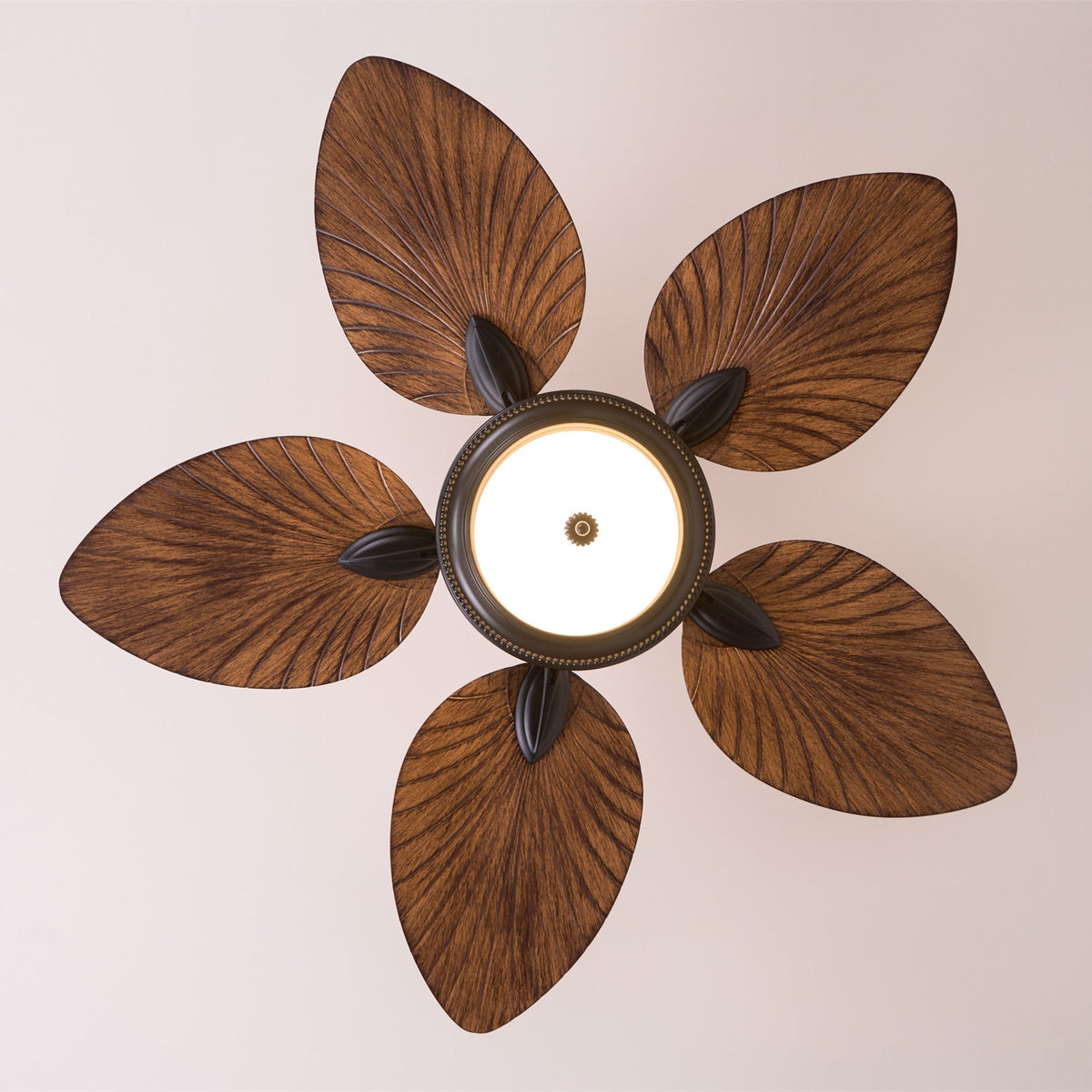 Virel Tropical Wood Ceiling Fan Light