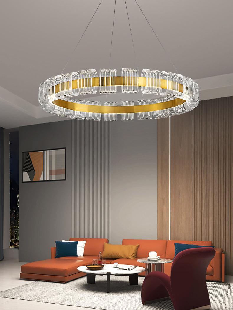 Abrahamson Modern Minimalist Luxury Bangle Chandelier