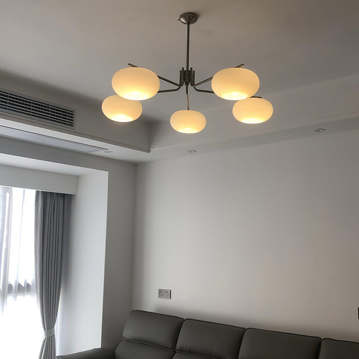 Deloz Chandelier Industrial 5-Light Modern