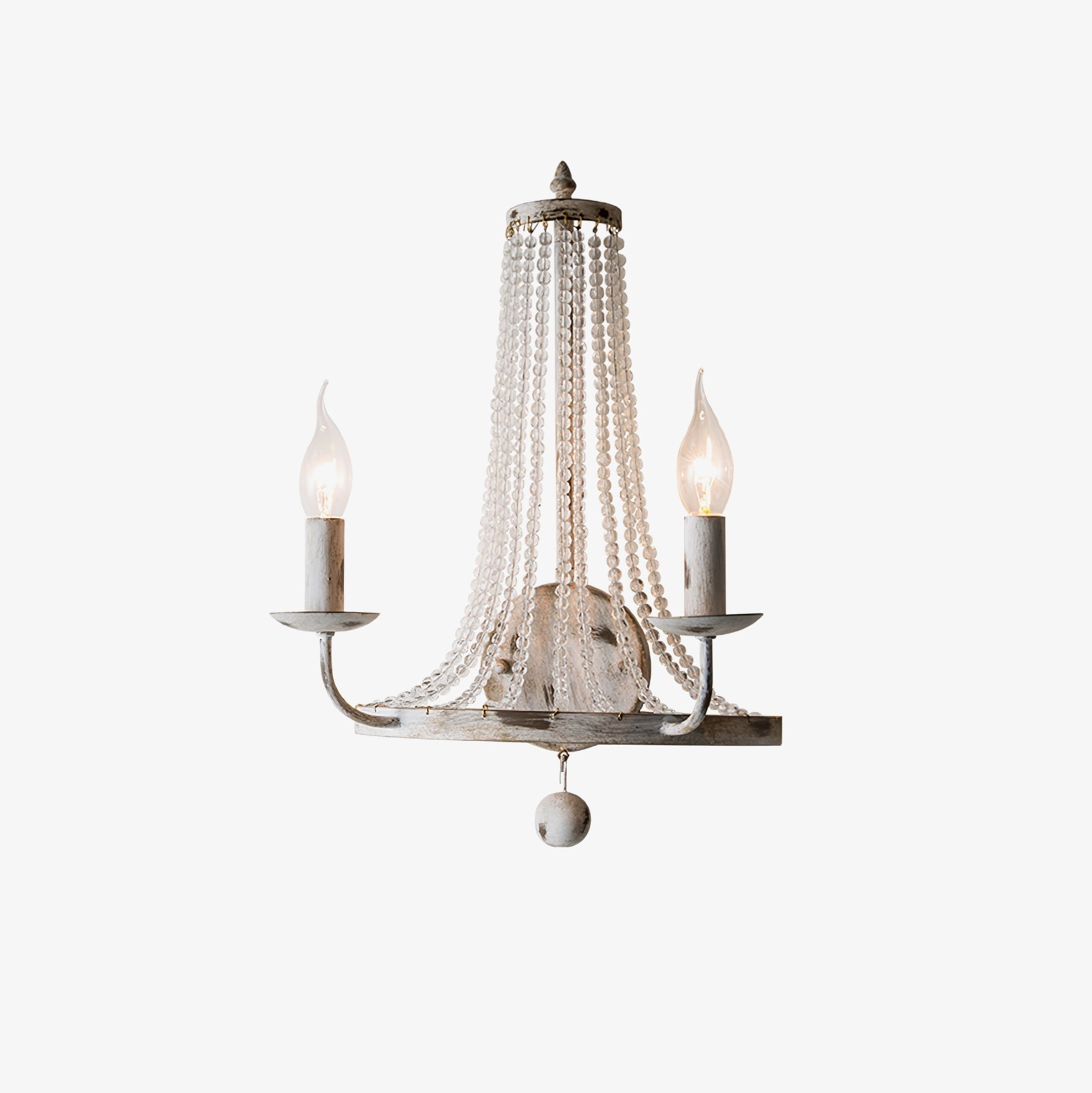 Arvela Vintage Industrial Crystal Wall Lamp