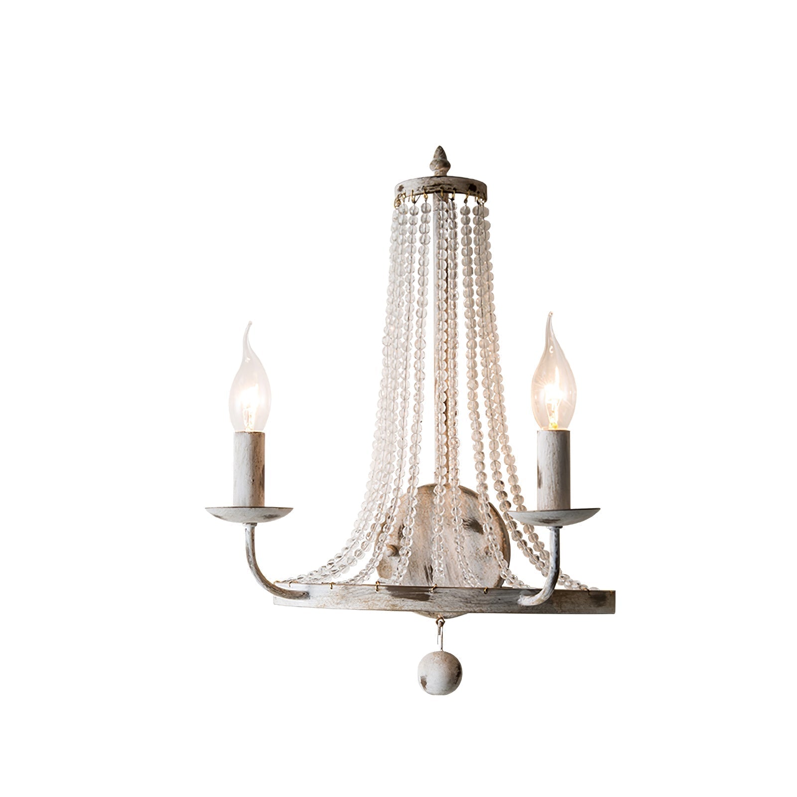 Arvela Vintage Industrial Crystal Wall Lamp
