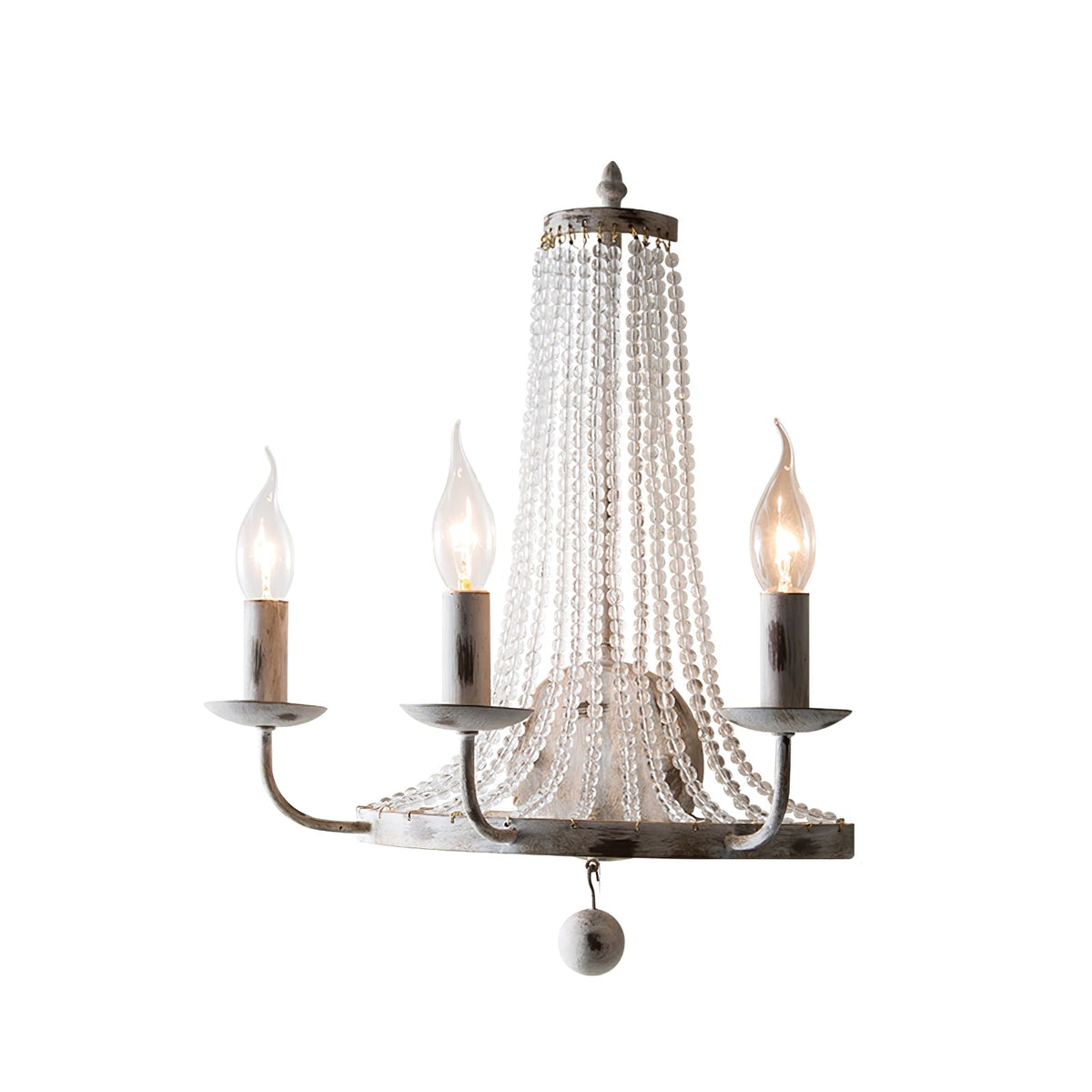 Arvela Vintage Industrial Crystal Wall Lamp