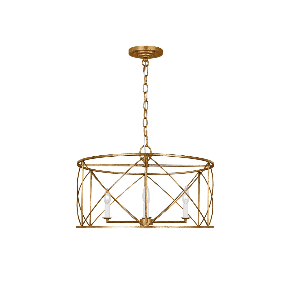 Waegnuvyu Modern Minimalist Vintage Industrial Metal Lantern Chandelier