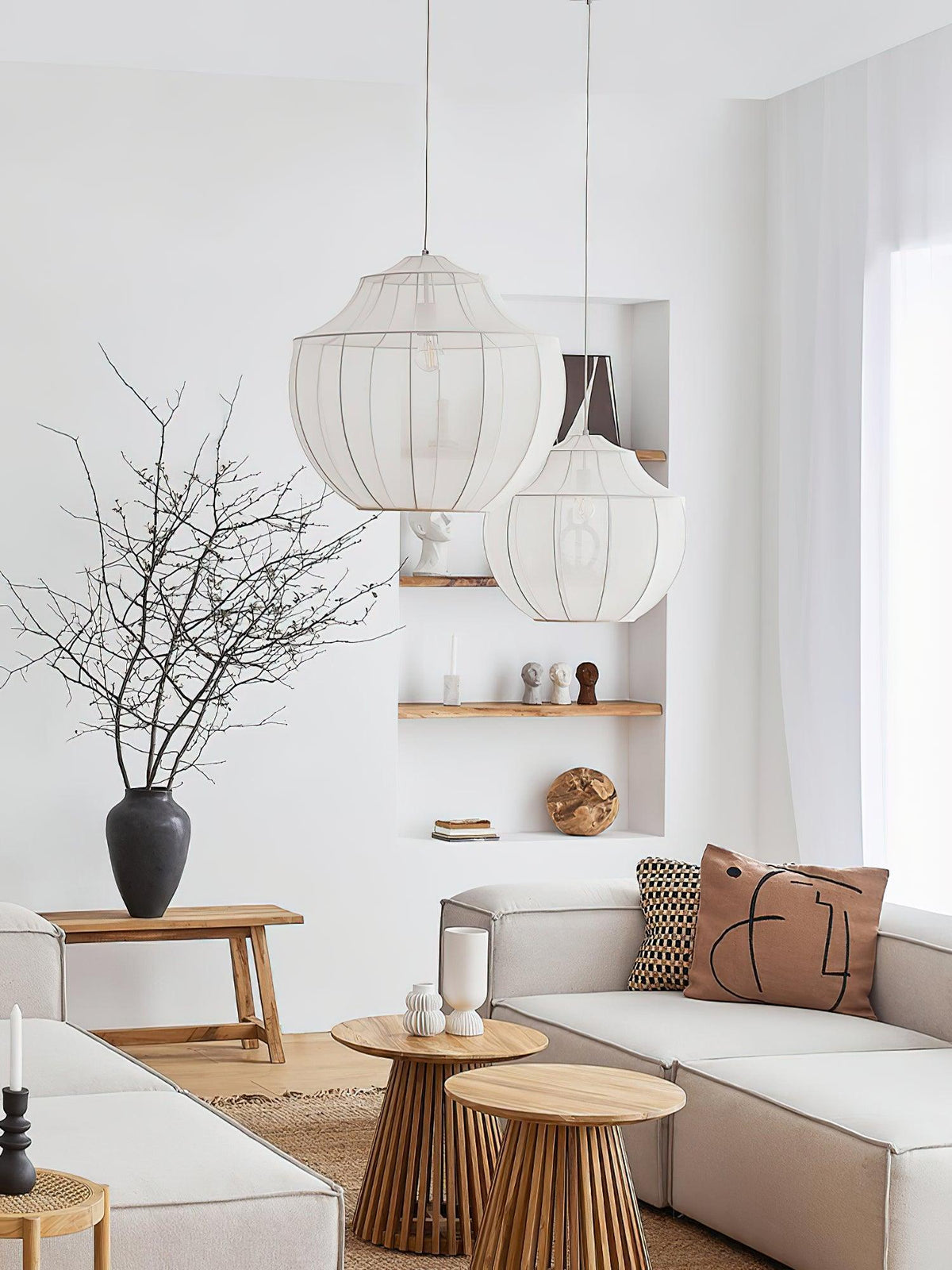 Frigen Premium Elegance Mesh Fabric Pendant Light