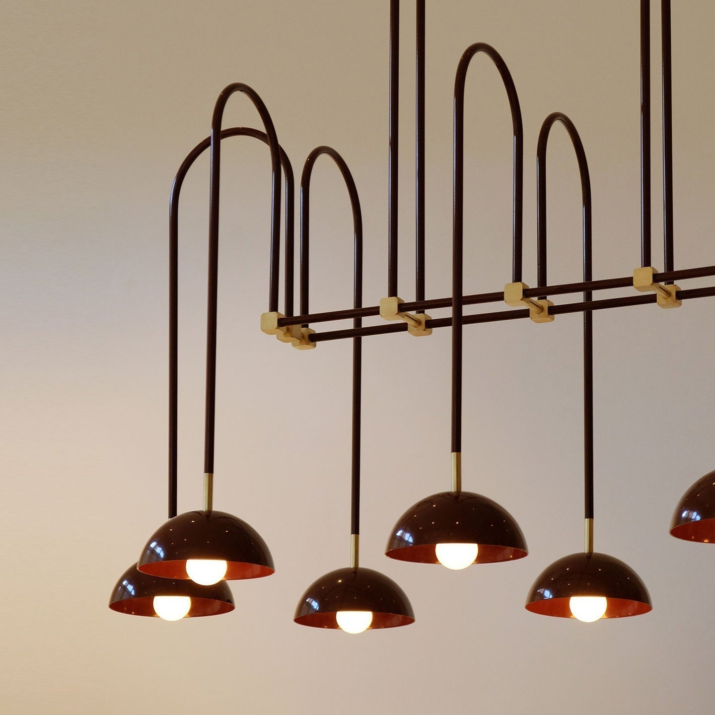 Blikuvyh Vintage Industrial Atelier Brass Chandelier