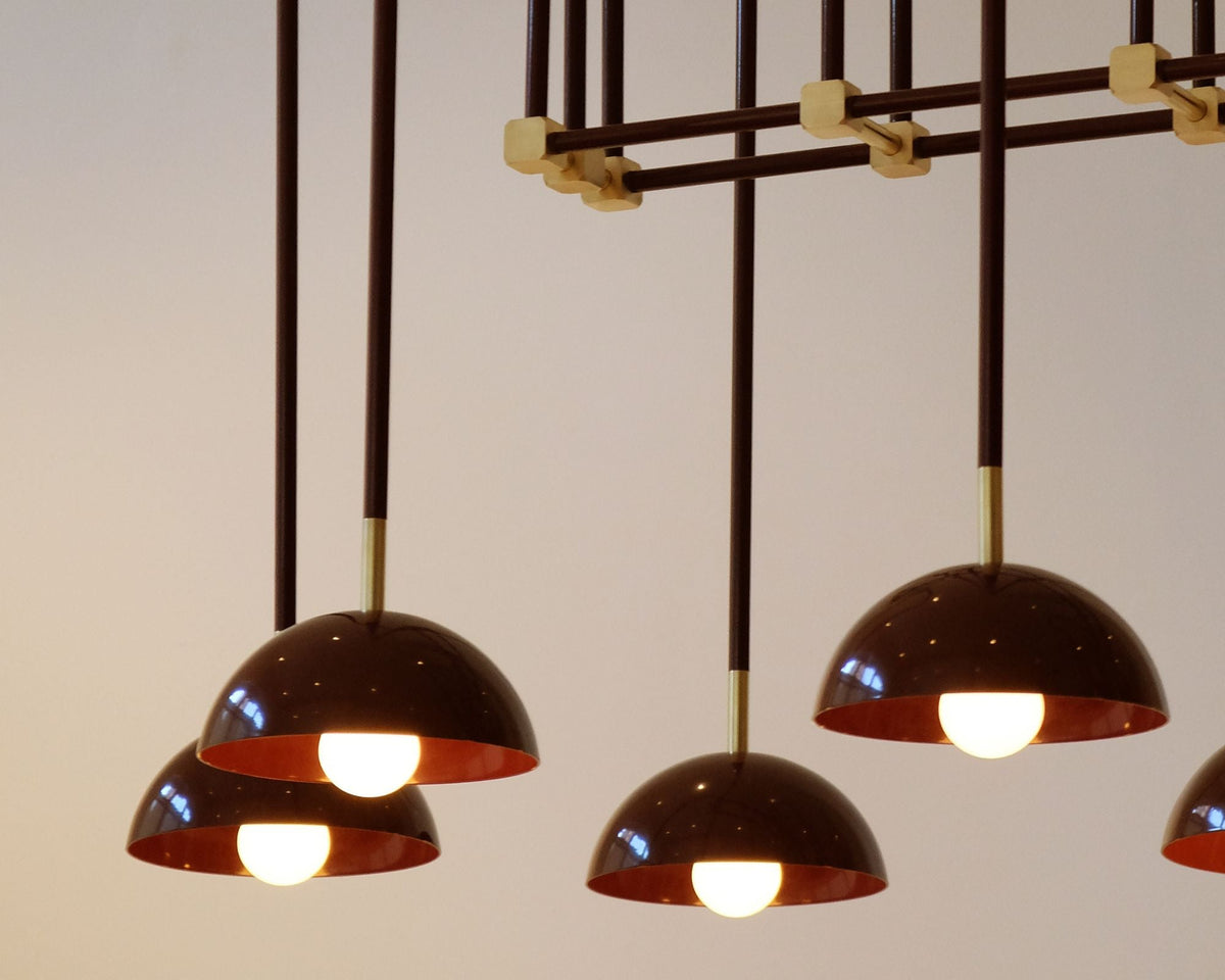 Blikuvyh Vintage Industrial Atelier Brass Chandelier
