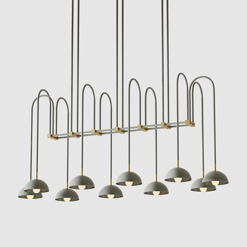 Blikuvyh Vintage Industrial Atelier Brass Chandelier