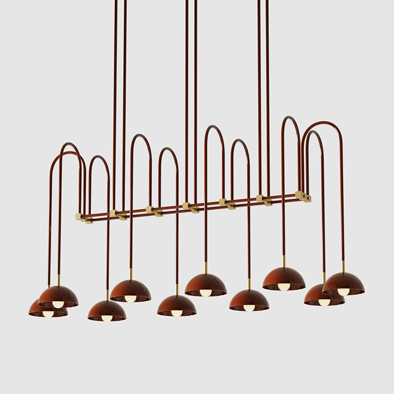Blikuvyh Vintage Industrial Atelier Brass Chandelier