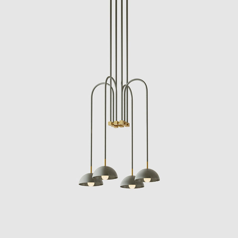 Blikuvyh Vintage Industrial Atelier Brass Chandelier