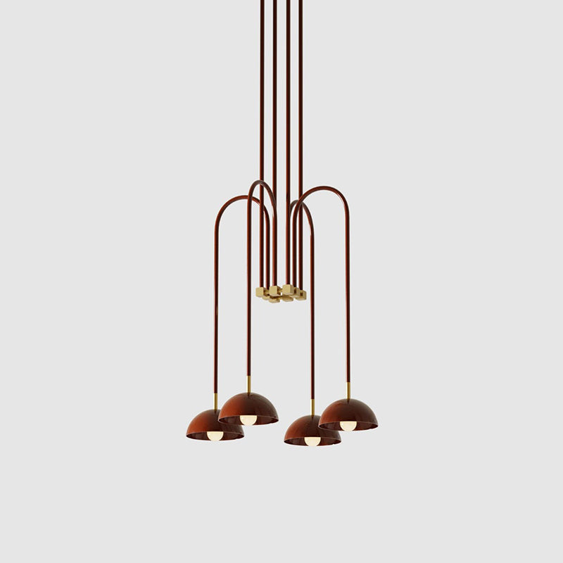 Blikuvyh Vintage Industrial Atelier Brass Chandelier