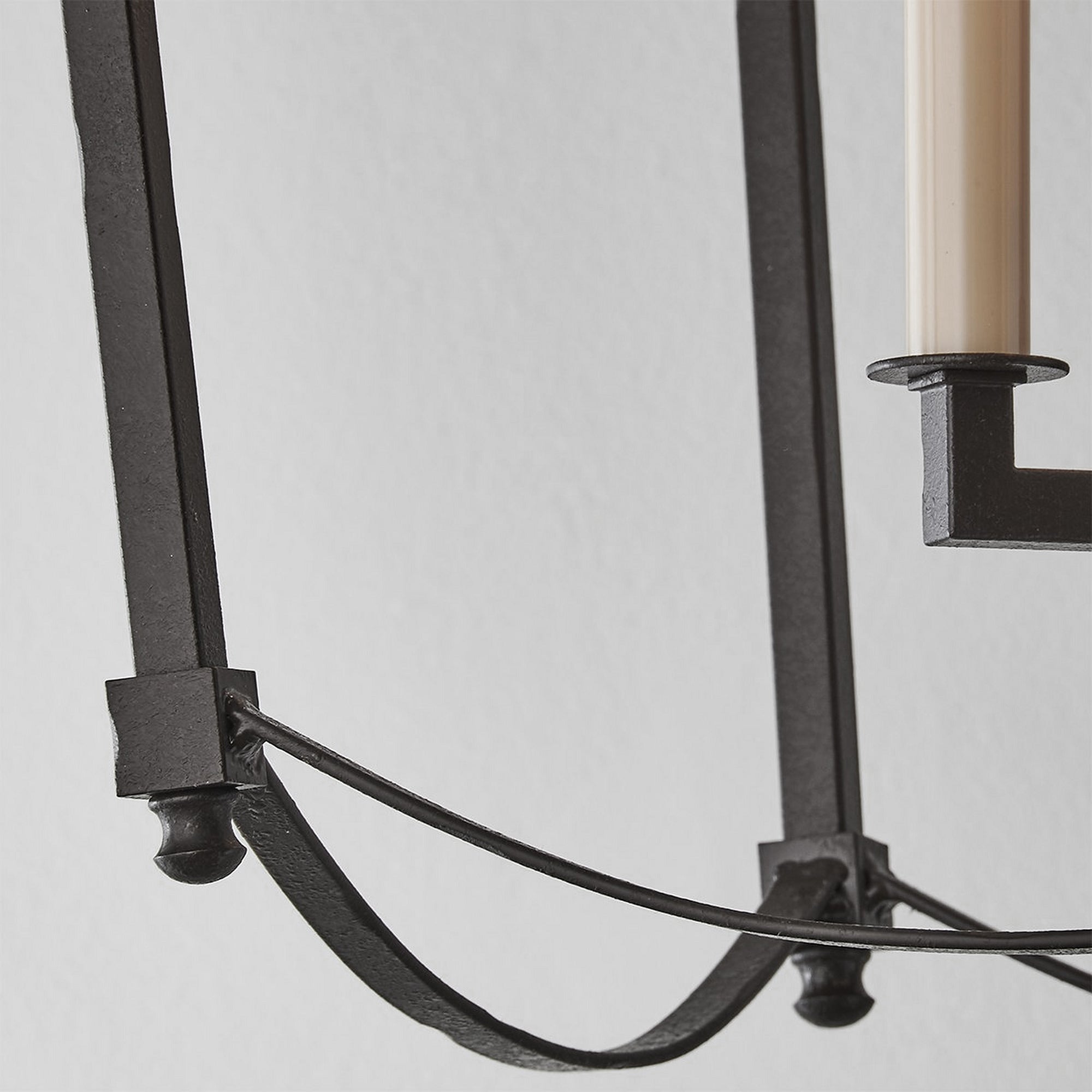 Xenuvyu Modern Minimalist Industrial Black Metal Lantern Pendant Lamp