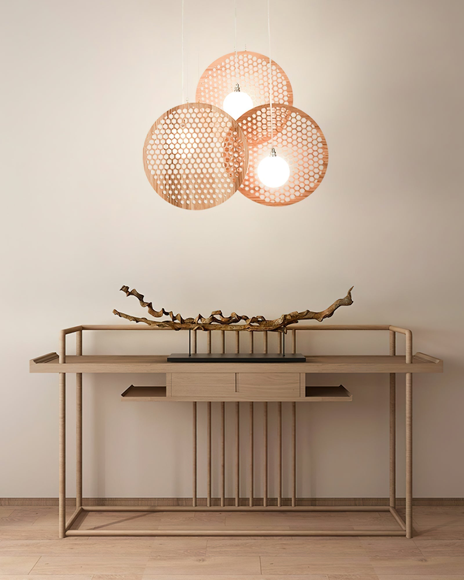 Elvenine Chandelier Wooden Plate