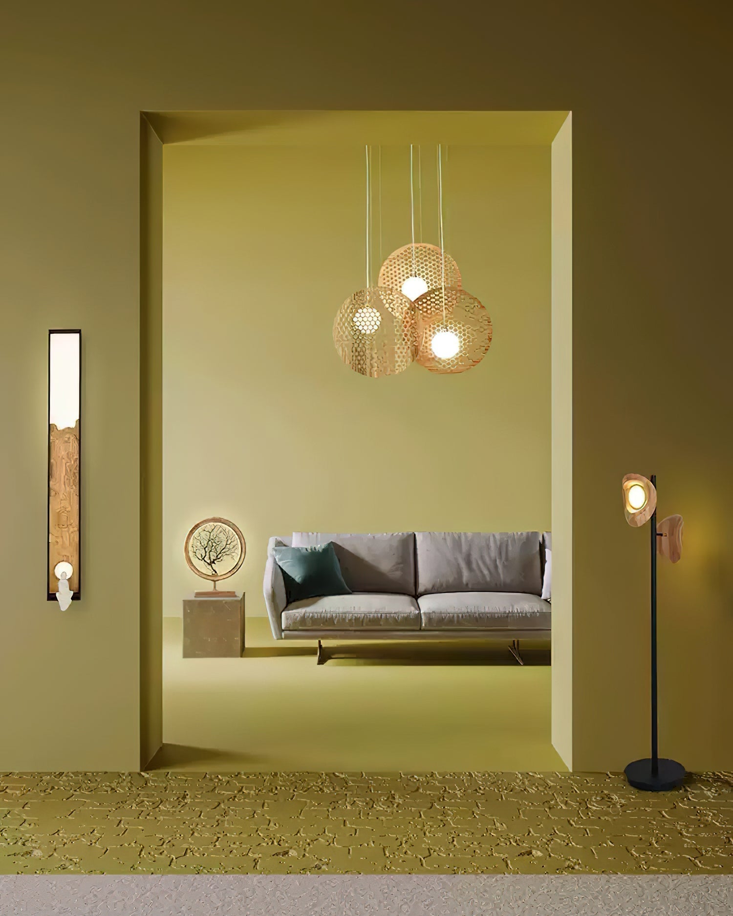 Elvenine Chandelier Wooden Plate