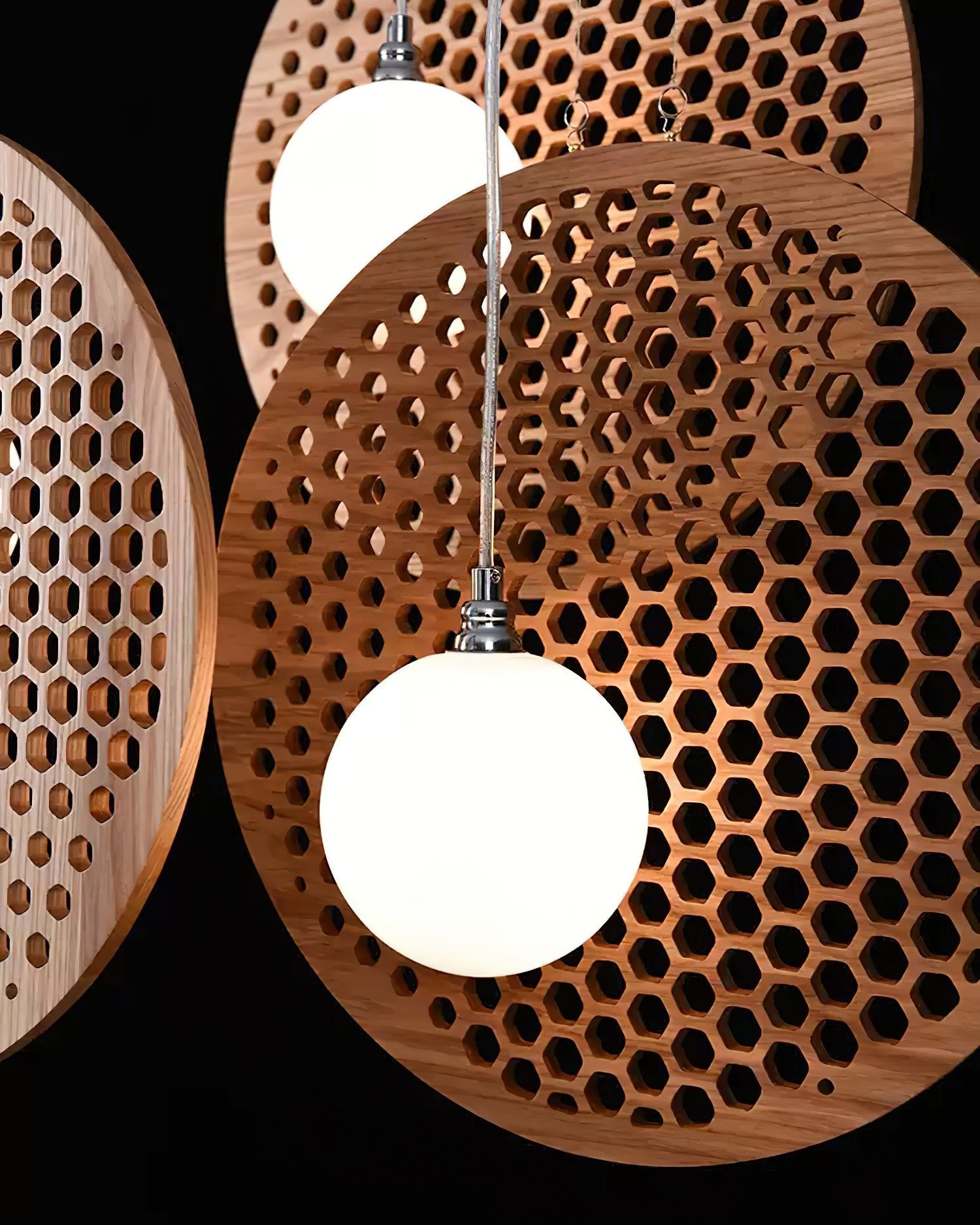 Elvenine Chandelier Wooden Plate