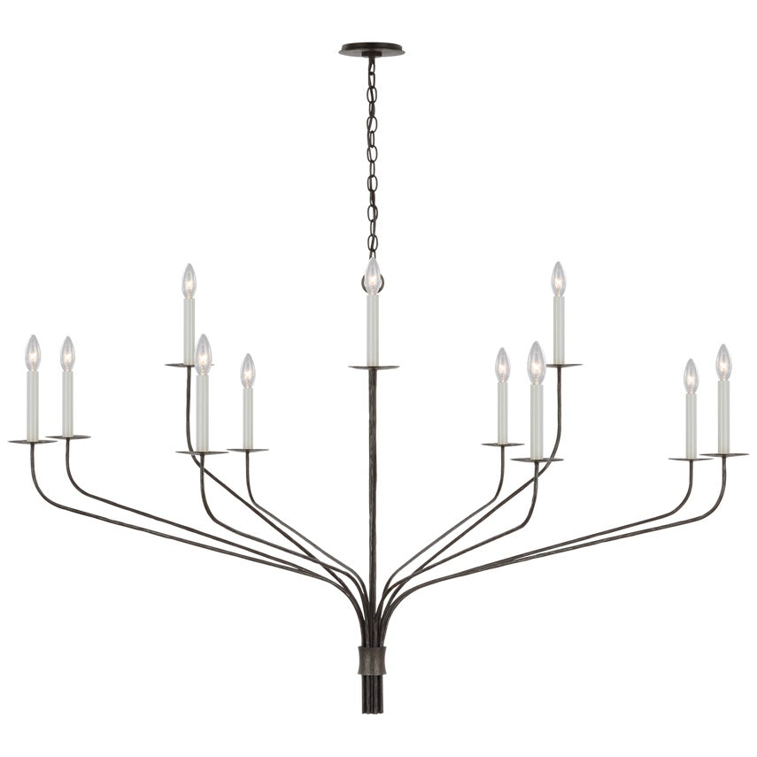 Caeluvyh Vintage Industrial Black Chandelier - Neutral Decor