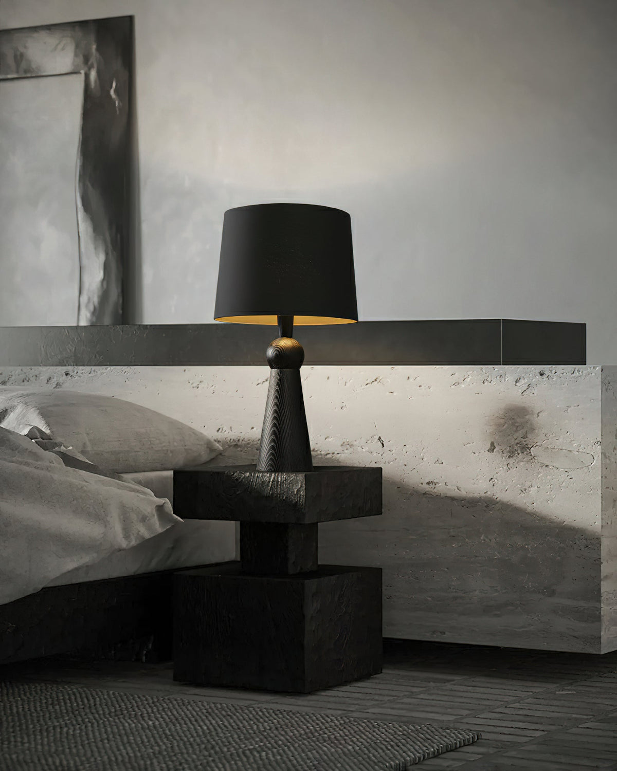 Lioria Wood Fabric Table Lamp