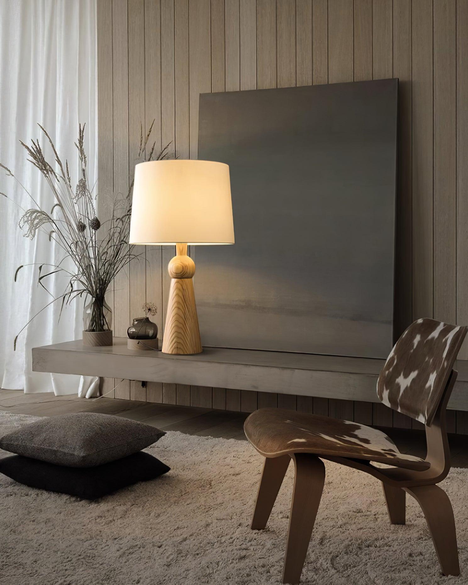 Lioria Wood Fabric Table Lamp