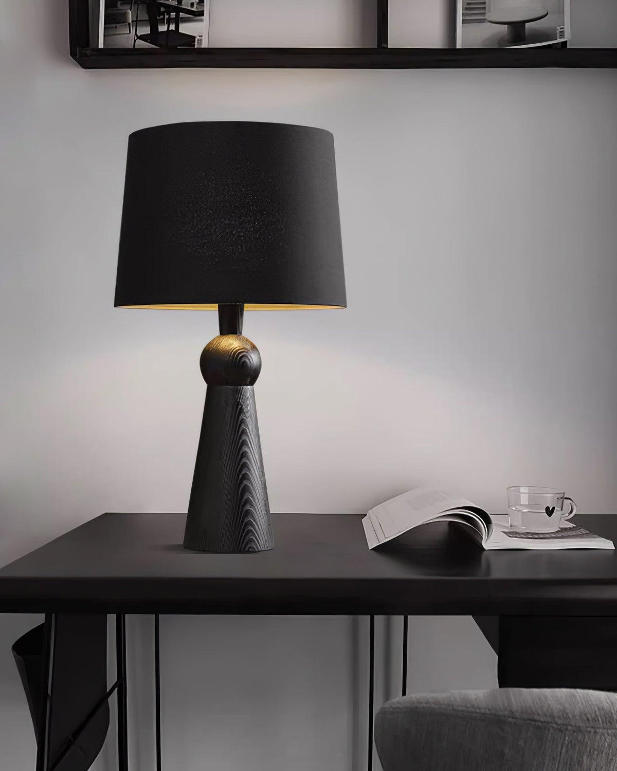 Lioria Wood Fabric Table Lamp