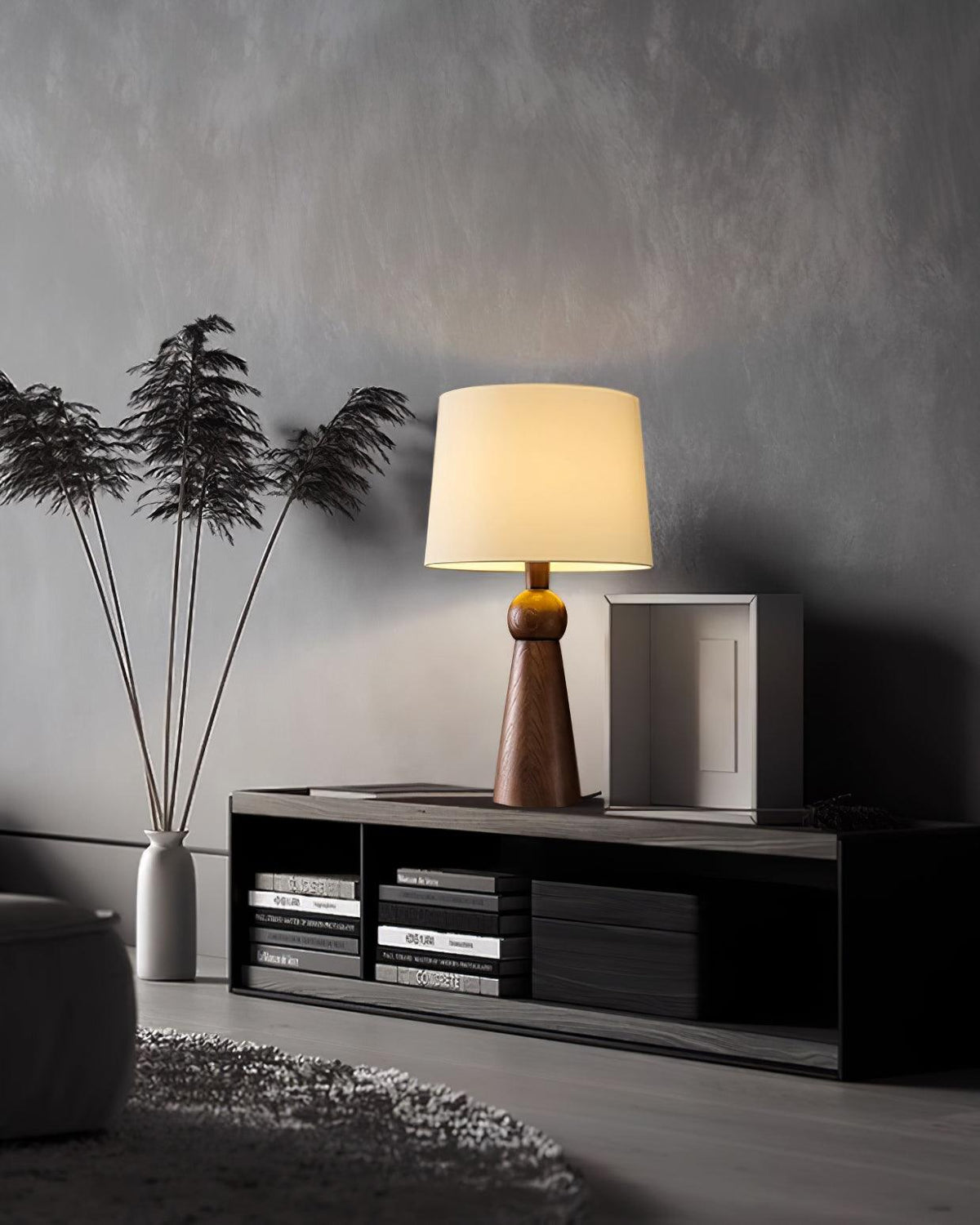 Lioria Wood Fabric Table Lamp