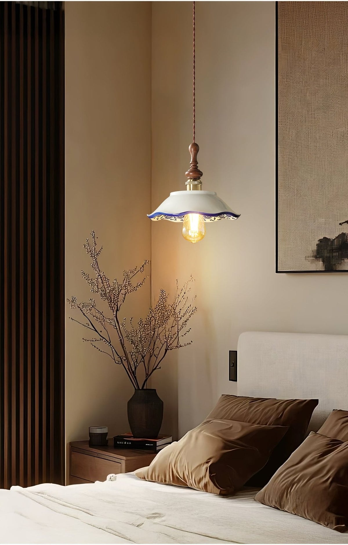 Ciraeor Delft Ceramic Pendant Light