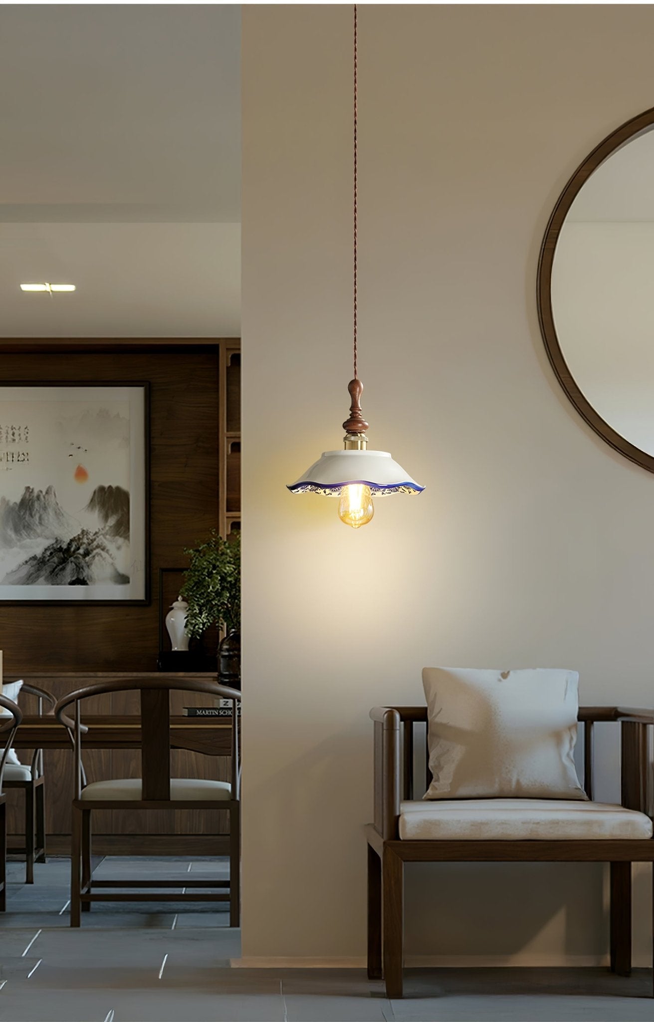 Ciraeor Delft Ceramic Pendant Light