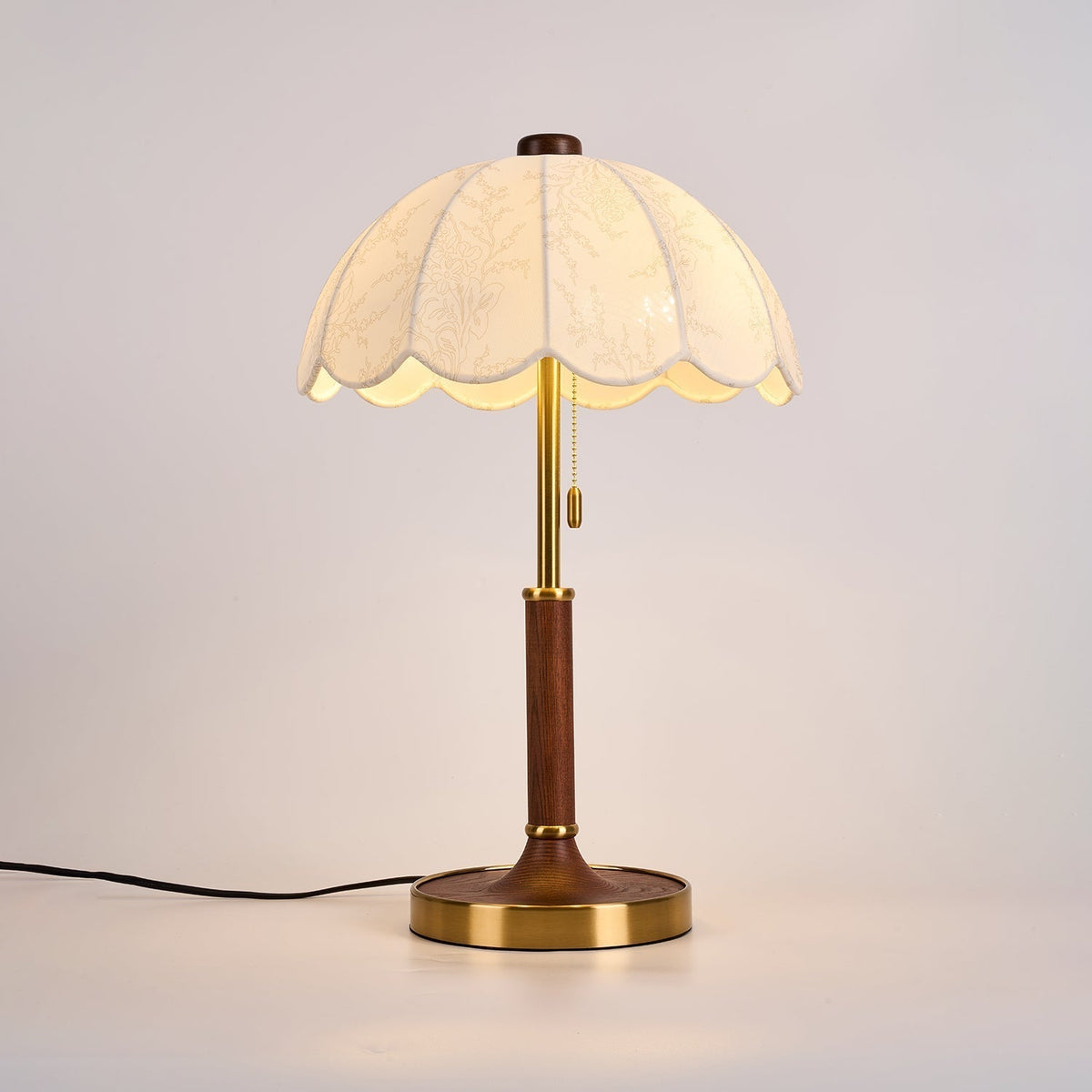 Axiain Wood Fabric Table Lamp