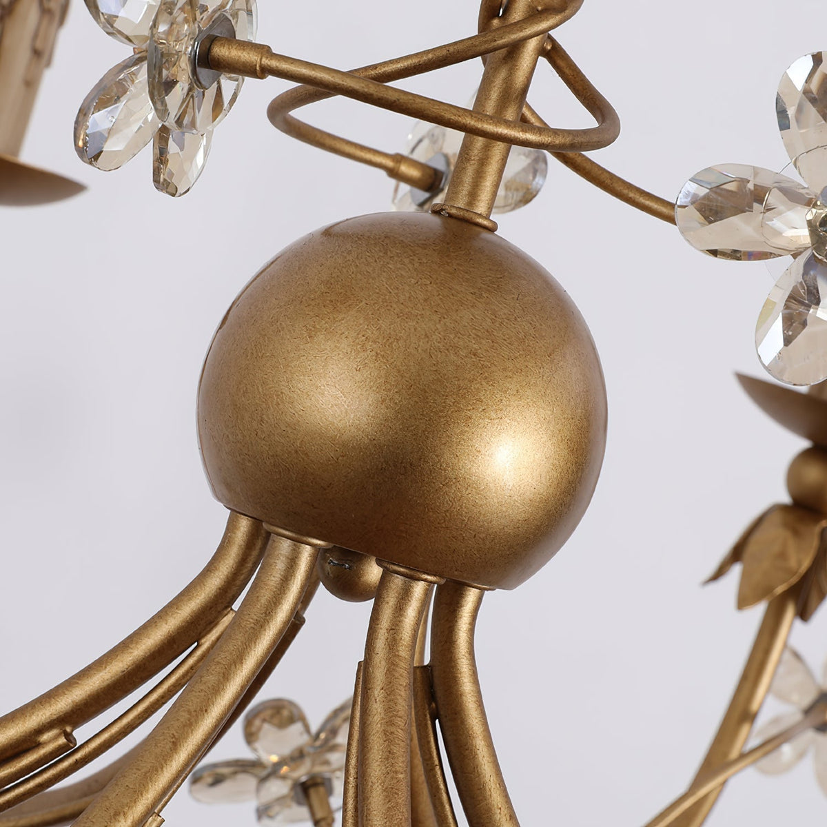 Ornuvyu Postmodern Luxury Clear Metal Crystal Chandelier