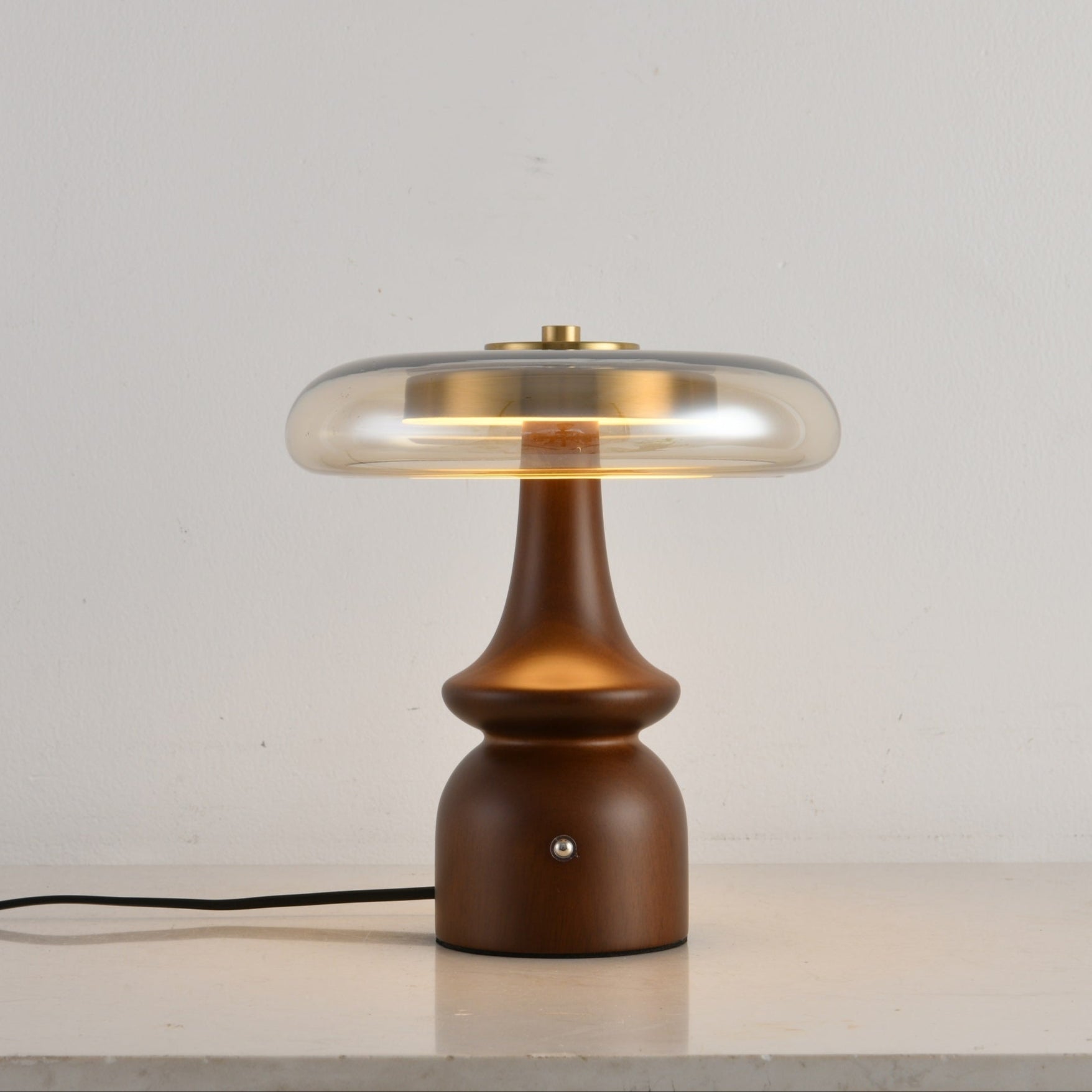 Mushroom Retro Glass Table Lamp