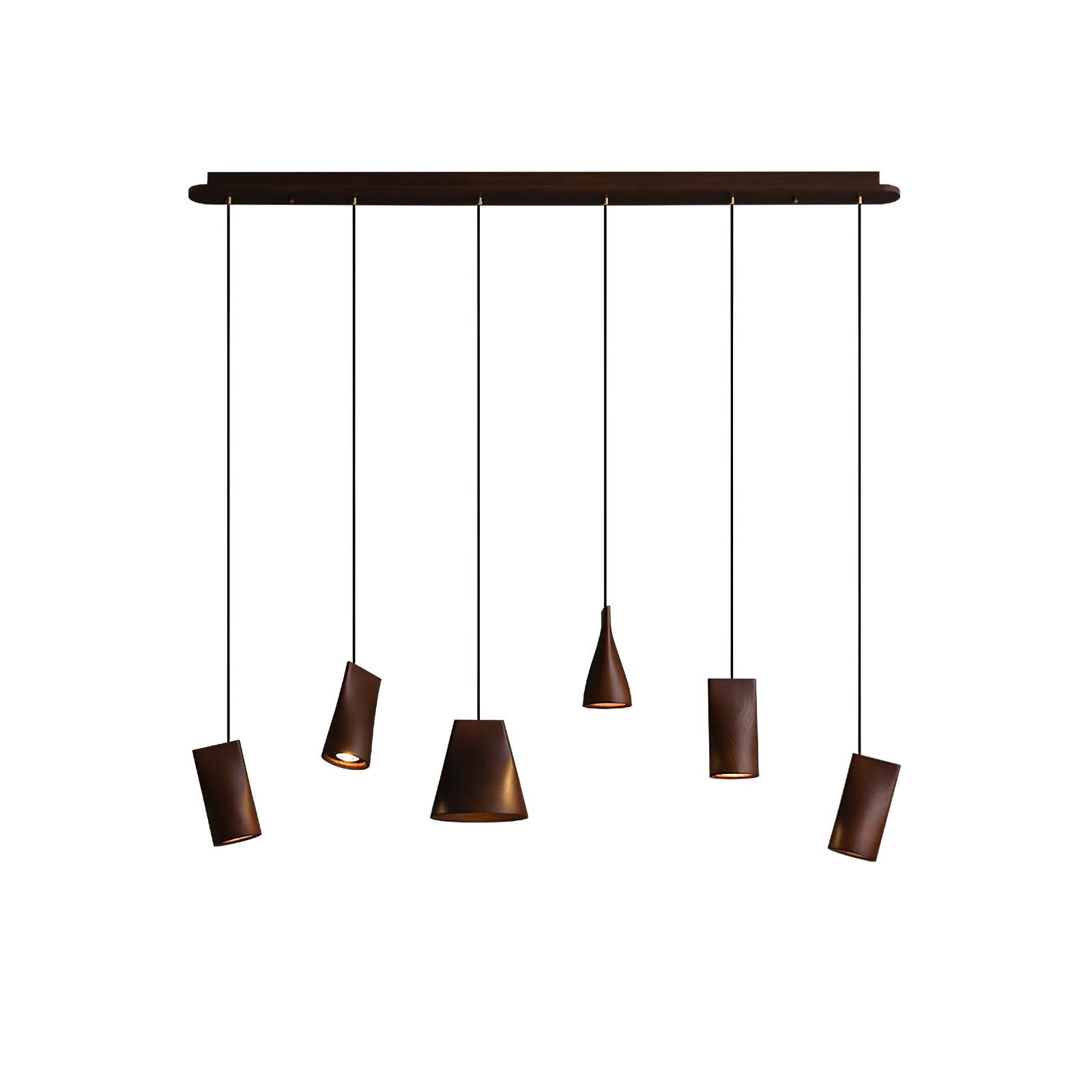 Ivarara Asymmetrical Wood Pendant Light