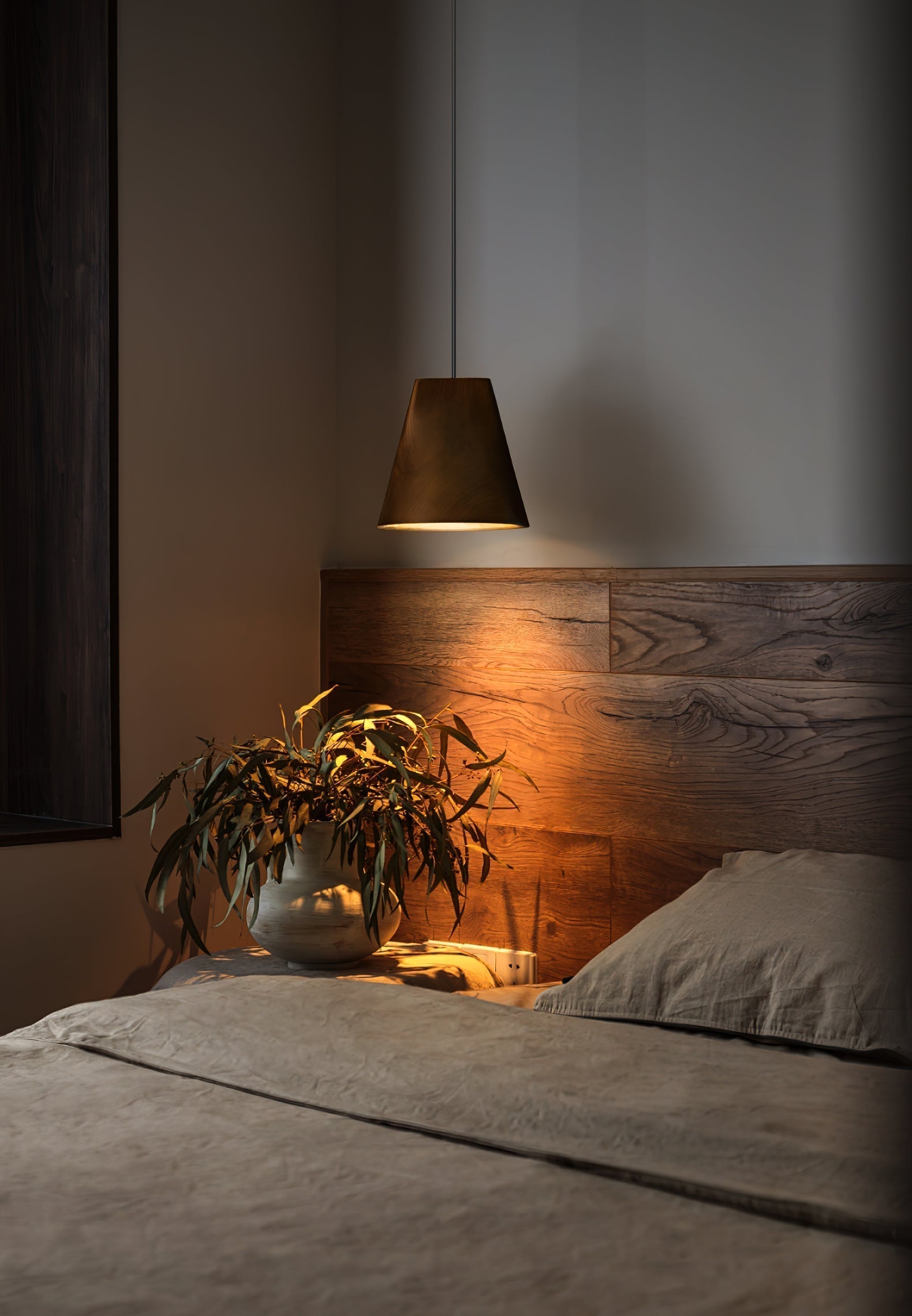 Ivarara Asymmetrical Wood Pendant Light