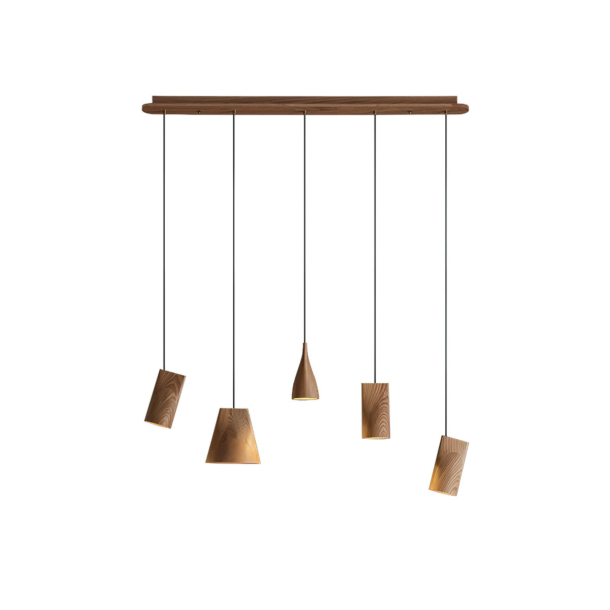 Ivarara Asymmetrical Wood Pendant Light