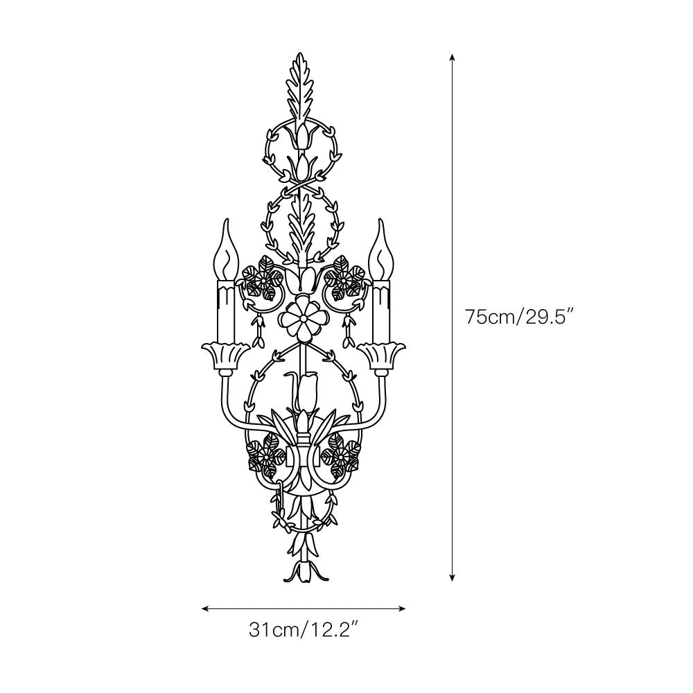 Aevuvyu Premium Vintage Industrial Metal Wall Lamp
