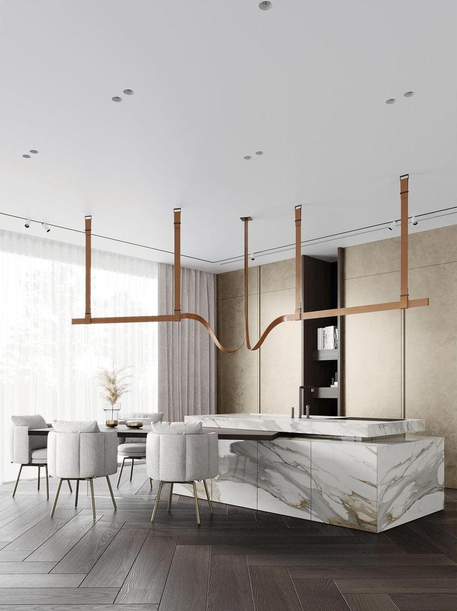 Zaleth Modern Leather Pendant Lamp
