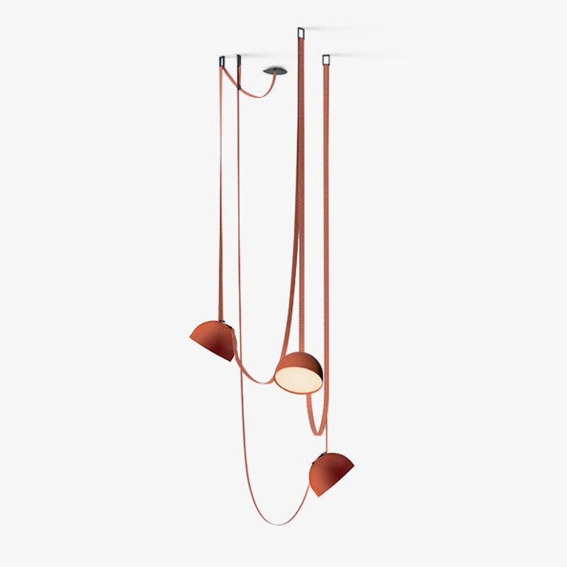 Elarok Modern Minimalist Combination Leather Pendant Light