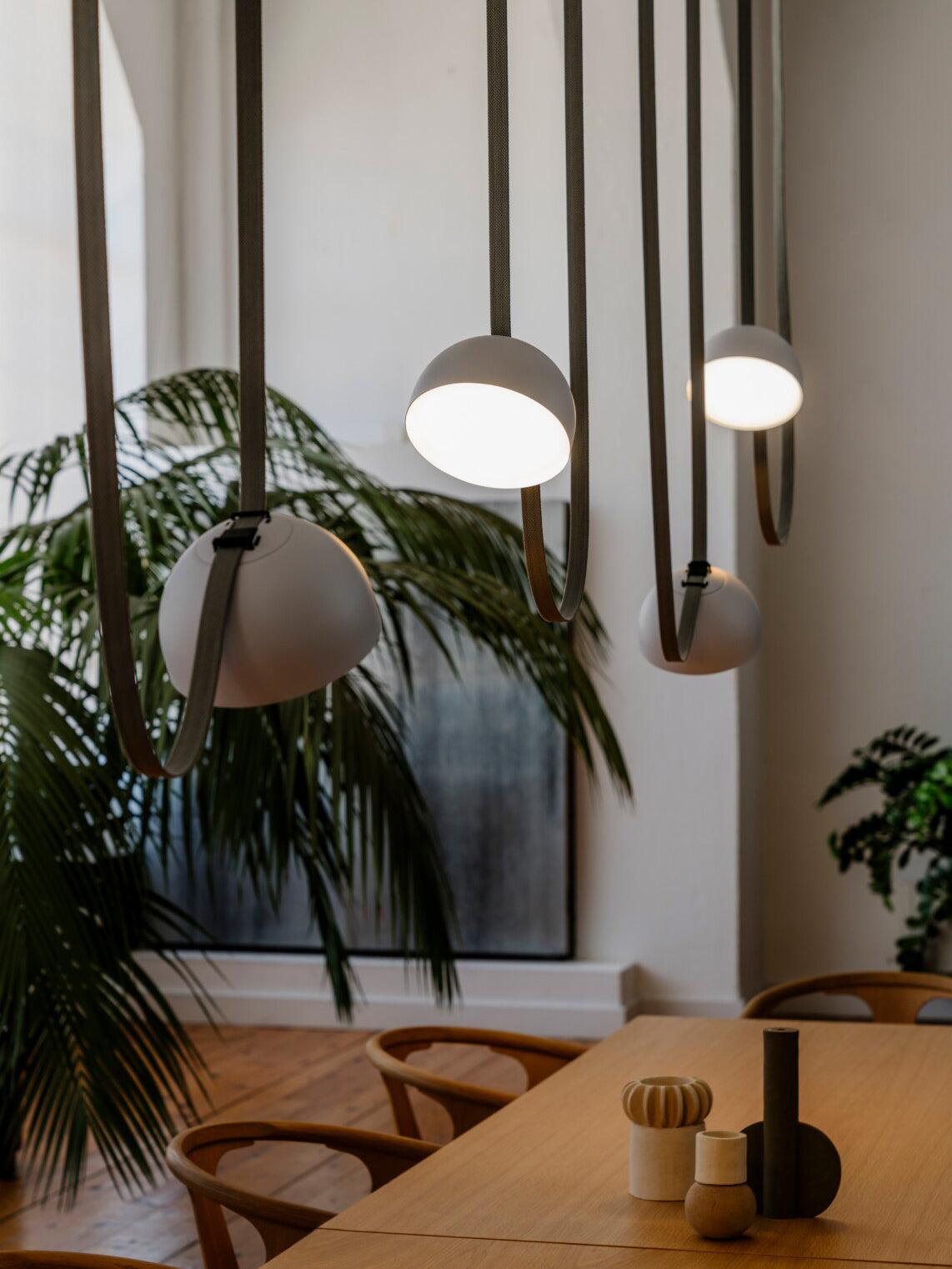 Elarok Modern Minimalist Combination Leather Pendant Light