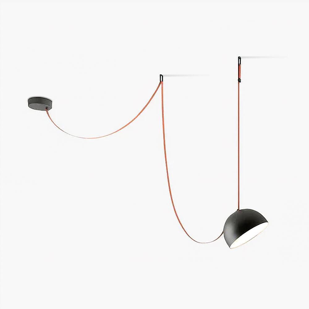 Elarok Modern Minimalist Combination Leather Pendant Light