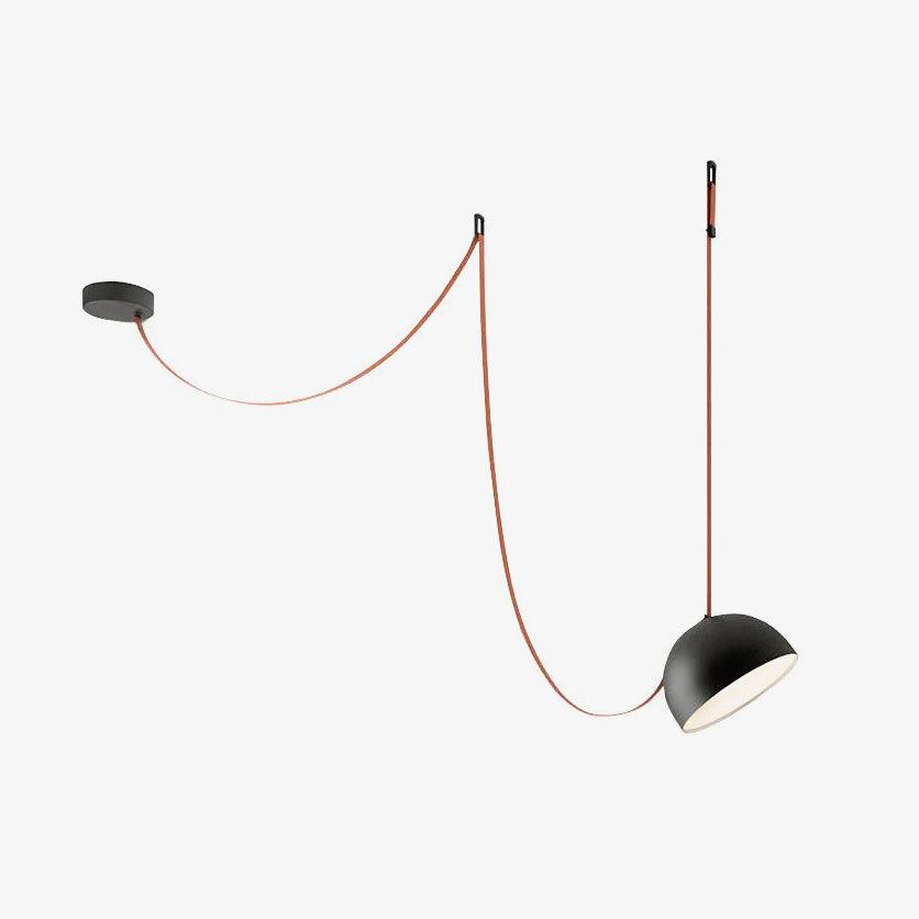 Elarok Modern Minimalist Combination Leather Pendant Light