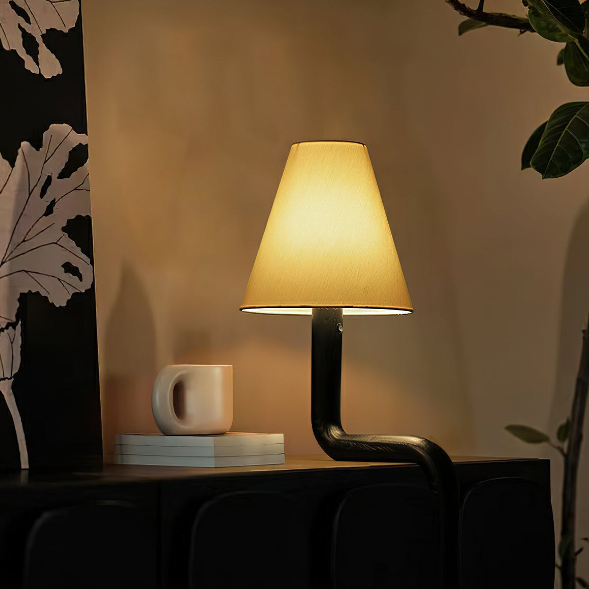 Syleielle Bend Wood Table Lamp
