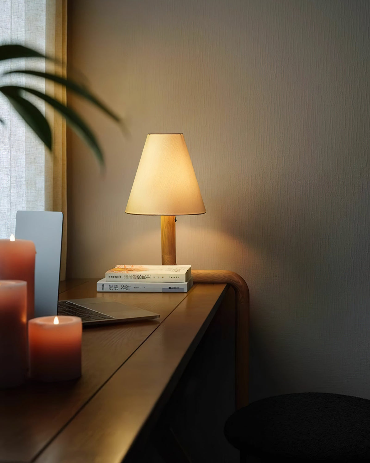 Syleielle Bend Wood Table Lamp