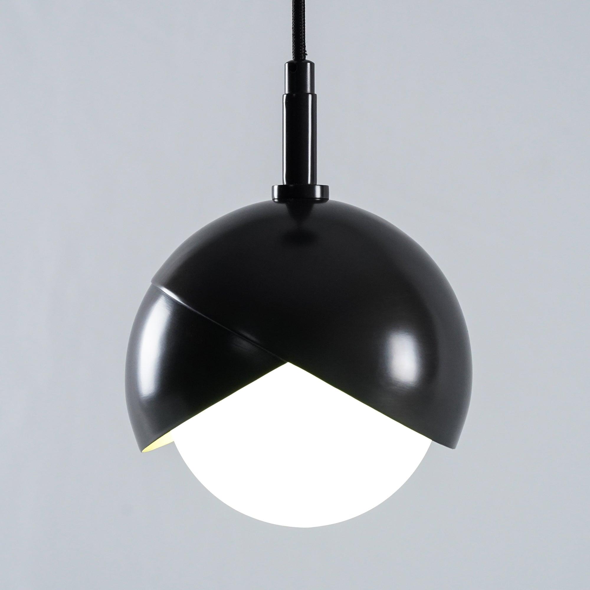Jynara Pendant Lamp Brass Nested Opal Globe Modern
