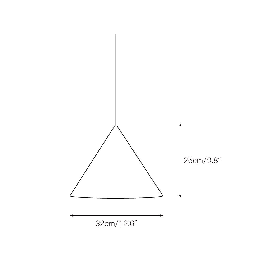 Caeluvyu Modern Minimalist Dark Metal Pendant Lamp