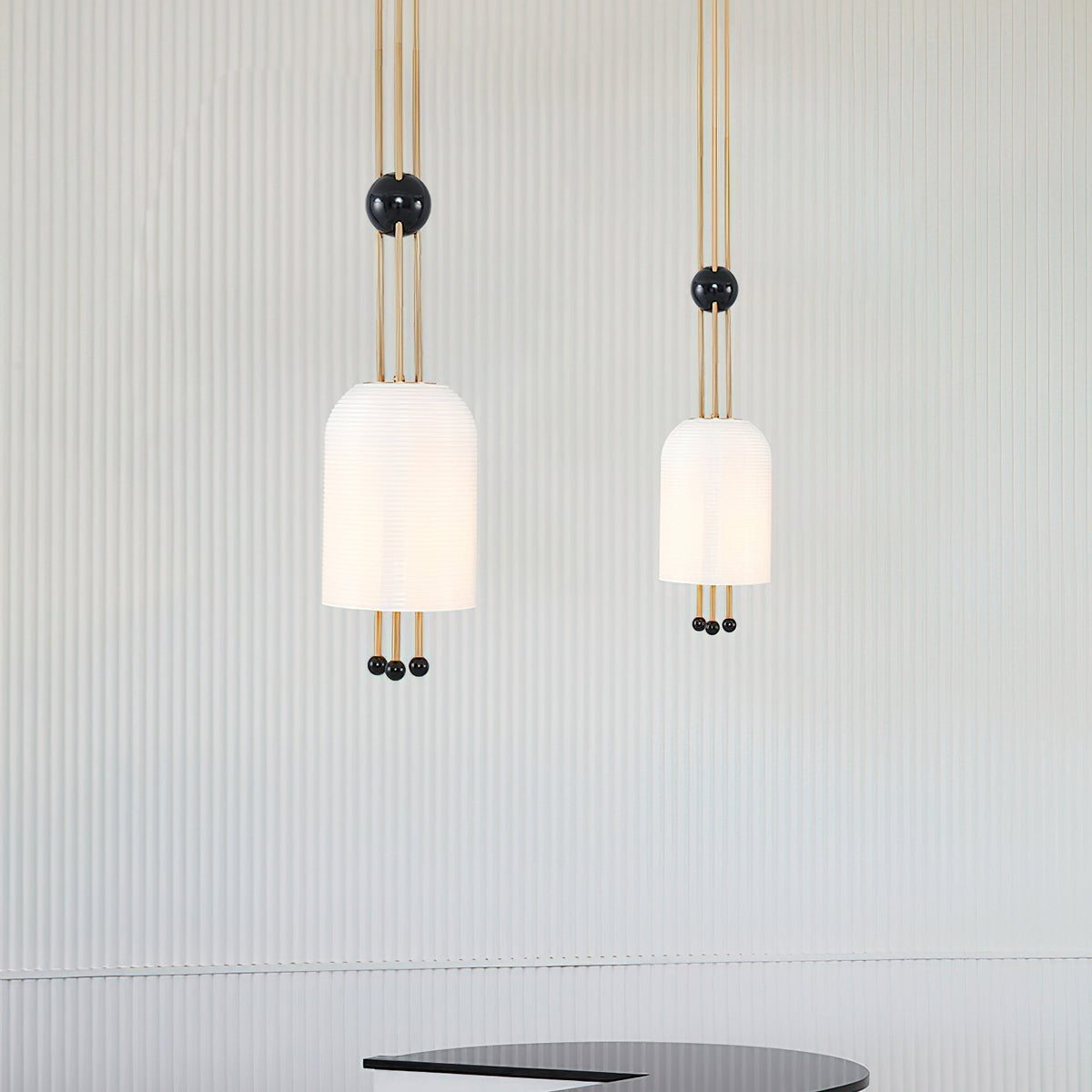 Qir Traditional Elegance Glass Pendant Light