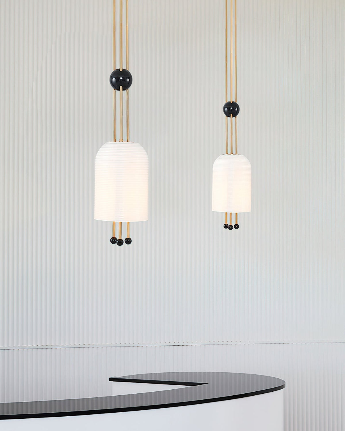 Qir Traditional Elegance Glass Pendant Light