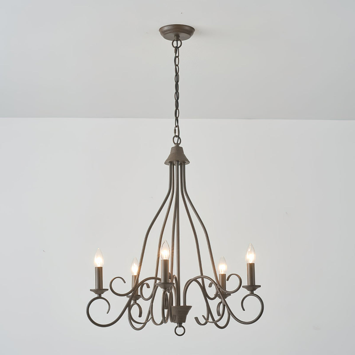 Dvaluvyu Vintage Industrial Metal Chandelier