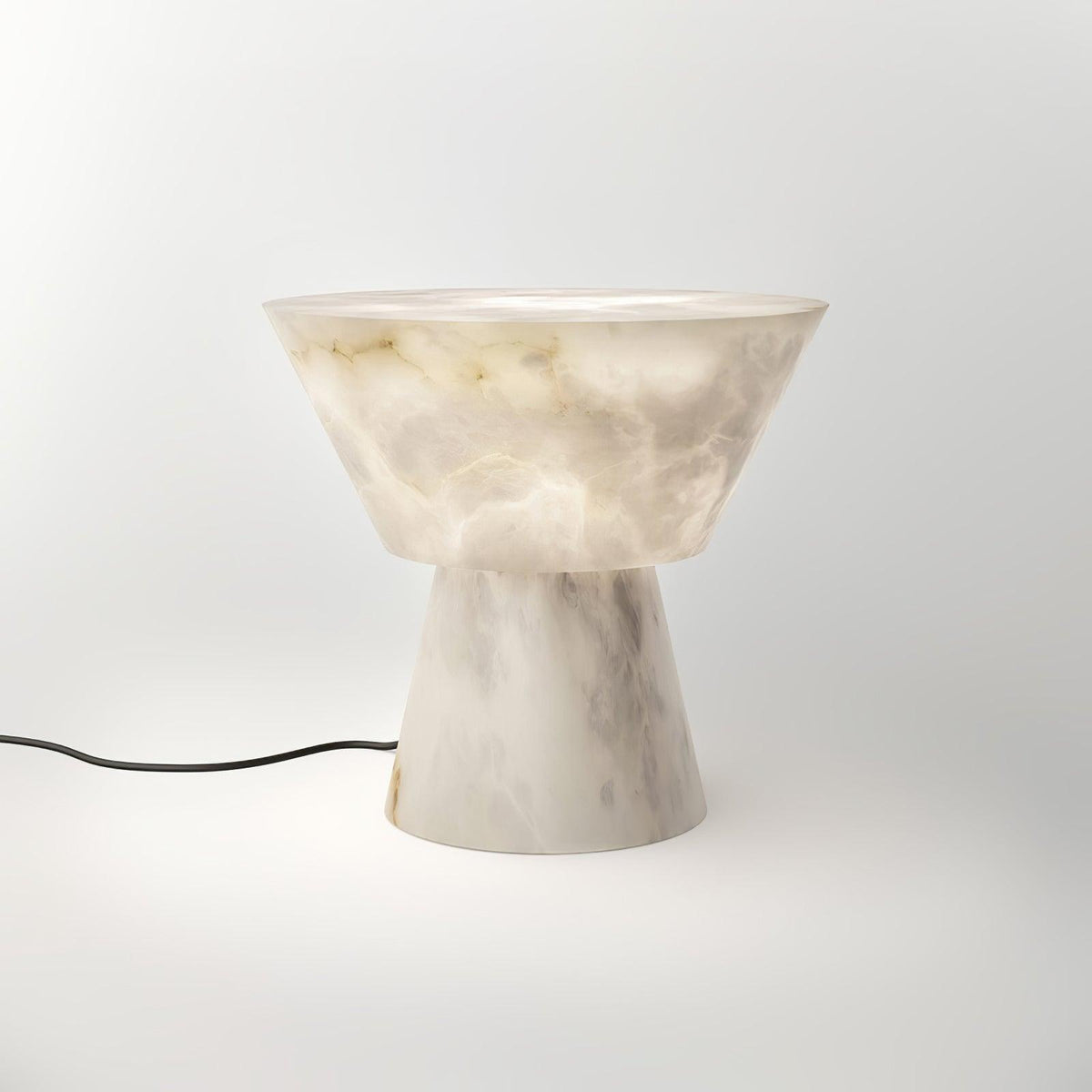 Ane Pedestal Alabaster Table Lamp