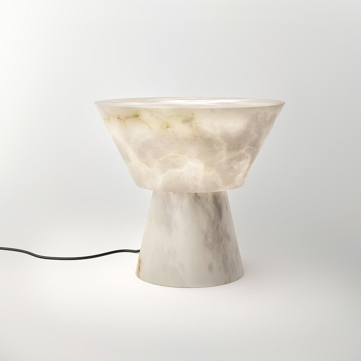 Ane Pedestal Alabaster Table Lamp