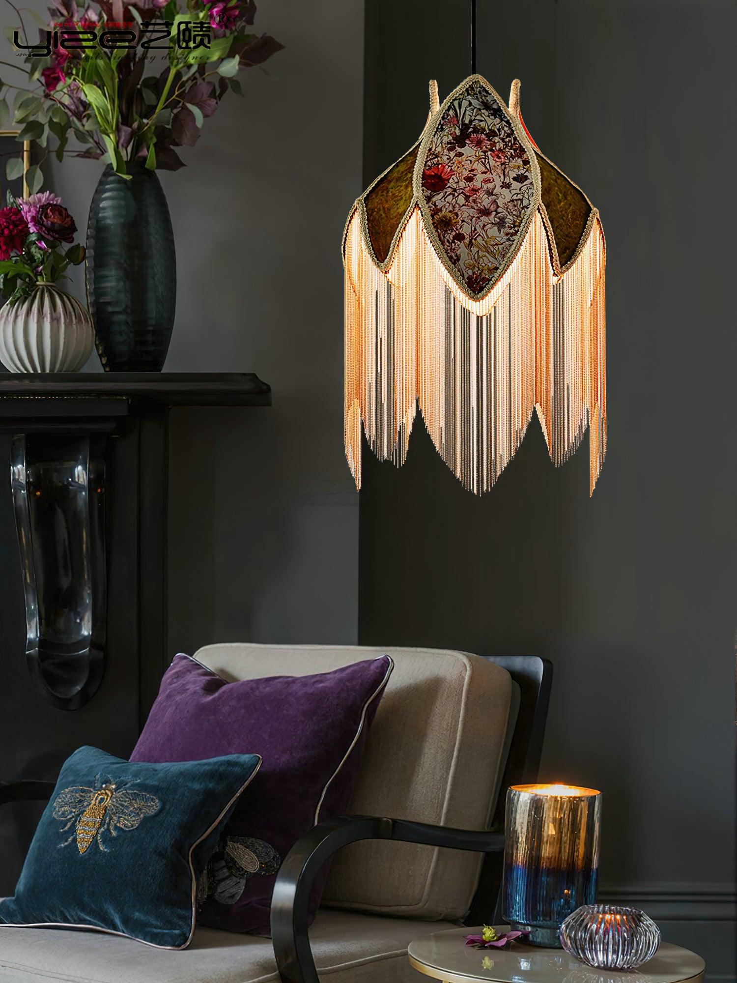 Yolvin Unique Fringed Pendant Lamp