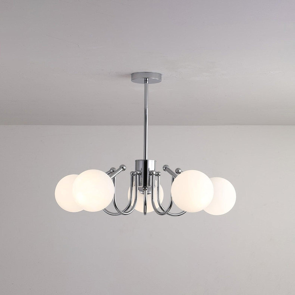 Tave Chandelier Globe Chrome Modern