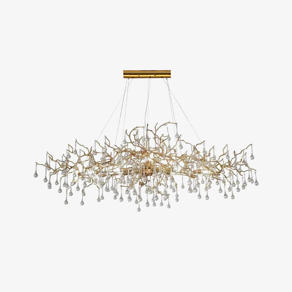 Elyeelle Chandelier Brass Crystal Branch