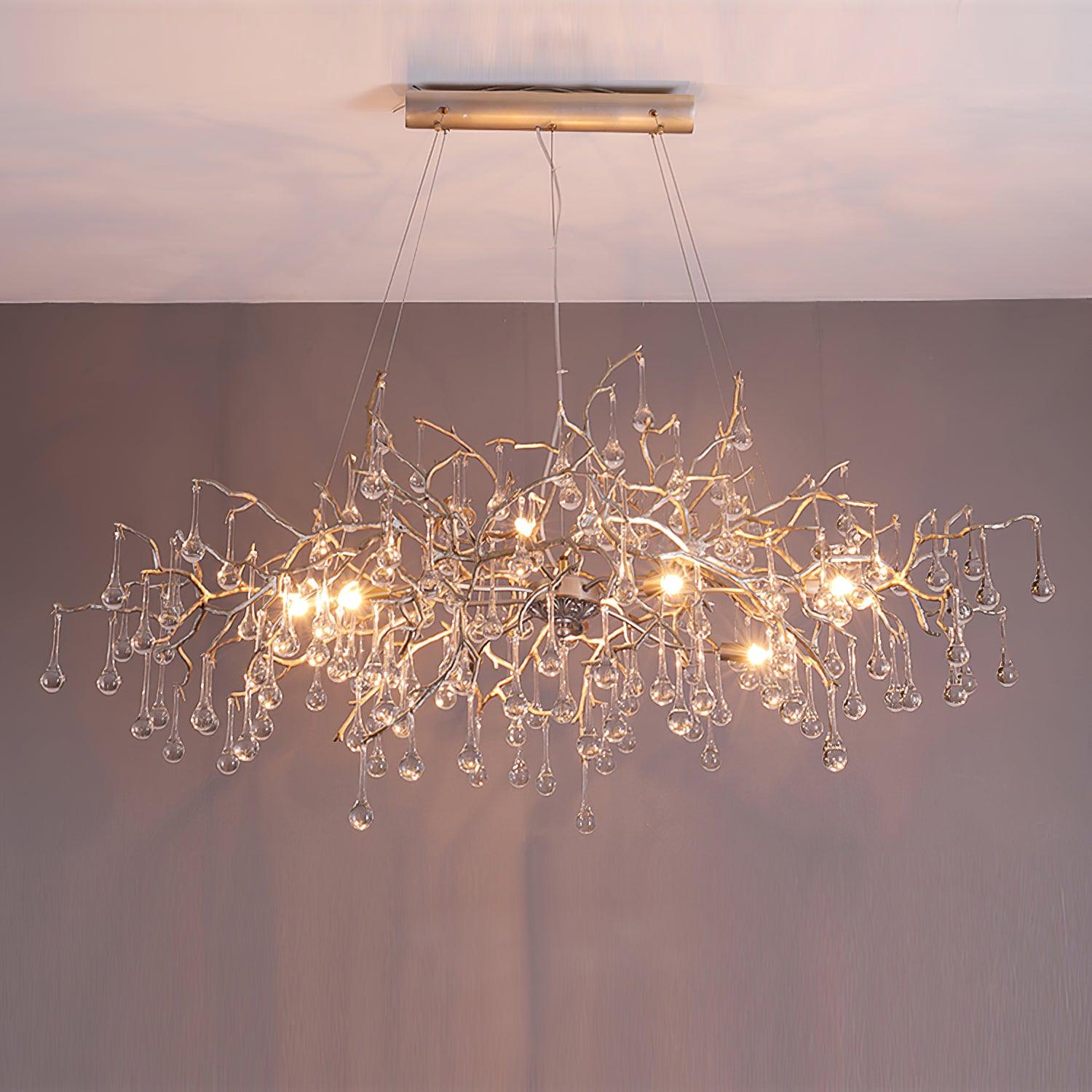 Elyeelle Chandelier Brass Crystal Branch